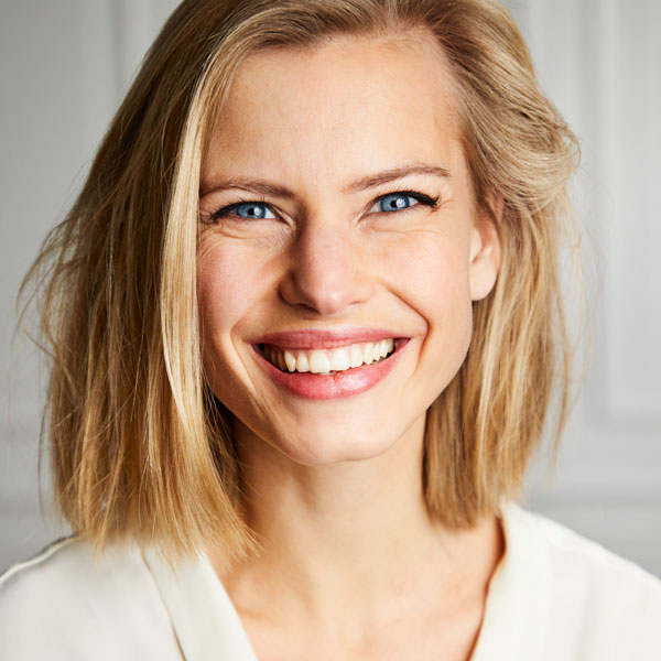woman smiling