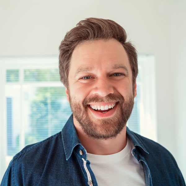 man smiling