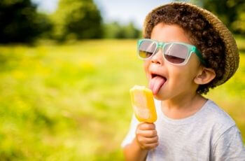 Boy Licking Ice-cream