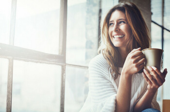 Woman with Coffee